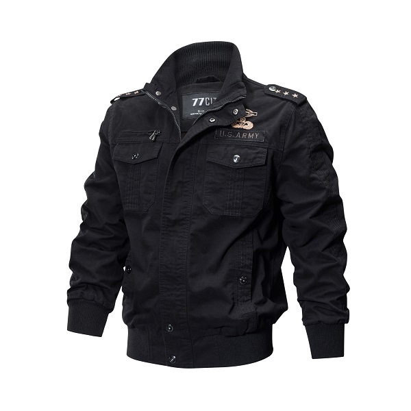 군사 파일럿 재킷 남자 봄 가을 폭탄 코튼 코트 전술 육군 재킷 남성 캐주얼 공군 비행 재킷